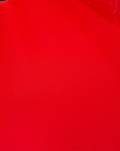 Sudadera de hombre roja y negra con manga raglán, cremallera de un cuarto, cuello alto, corte regular, estilo deportivo, para otoño, de secado rápido, de poliéster tejido. - Product Image 5