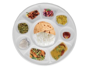 Best Quality <b>Pulp</b> Moulded Disposable 13 Inch 9CP Meal Tray Eco Friendly Paper Fiber Party Water Resistant Biodegradable Food - Product Image 2