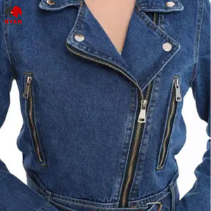 Veste en jean personnalisée Ryan Pro Gear pour femmes, tissu respirant et confortable avec logo personnalisé, fermeture éclair. - Product Image 2