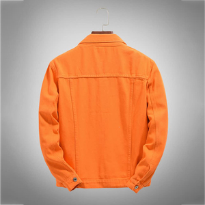 Classic Look Mens Denim Jacket Minimalist Design Soft Breathable Cotton Fabric Elegant Casual Fashionable Outerwear Denim Jacket - Product Image 2