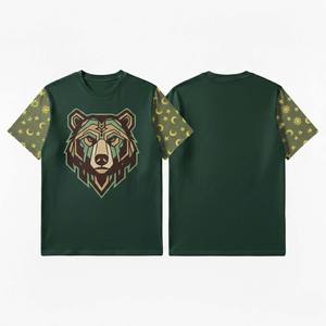 T-shirt pour homme à imprimé graphique géométrique, manches courtes, coton respirant, tee-shirt décontracté, style moderne urbain, t-shirts pour homme - Product Image 2