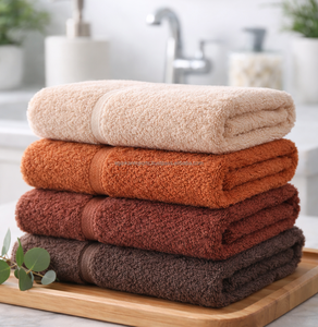 Serviettes de toilette en coton 100% uni pour hôtels et maisons, douces, antibactériennes, respirantes, séchage rapide, 400 GSM - Product Image 6