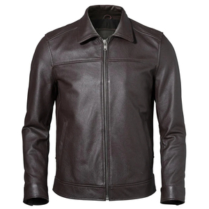 Chaqueta Deportiva ATHLOTIC para Hombre, 100% Cuero, Cuello Camisero, Impermeable, Resistente al Viento, Ecológica, Estilo Urbano, con MOQ Bajo - Product Image 5