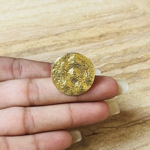 New Arrival Full Moon <b>Rings</b> Celestial Brass <b>Ring</b> For Women 18k Gold Plated <b>Chunky</b> Textured Jewelry Wholesale/OEM/ODM - Product Image 6