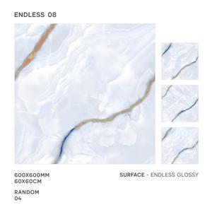 600x600 Azulejo de porcelana brillante Cloudy Dyna Aspecto de mármol 60x60cm Cerámica Alto brillo Calidad Premium 2x2 Suelo digital al por mayor - Product Image 3