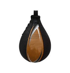 Sac de frappe personnalisé pour l'entraînement de vitesse au boxe, en cuir de vachette véritable, design écologique, ajustement confortable, à lacets, remplissage de sable - Product Image 6