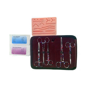 Disección de anatomía biología suministros de enseñanza estudiantes de medicina Kit de práctica de SUTURA QUIRÚRGICA DE ACERO INOXIDABLE Kit de sutura - Product Image 1