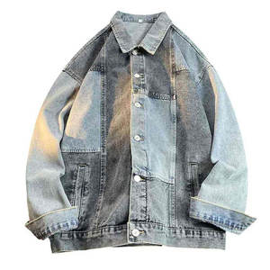 Chaqueta de invierno ligera y cómoda para hombre, estilo jeans acanalados, fácil de usar, en venta. - Product Image 1