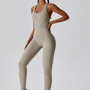 Vêtements décontractés, body uni, vente en gros de vêtements pour femmes, vêtements de fitness, combinaison pour femmes, vêtements de sport pour femmes - Product Image 1