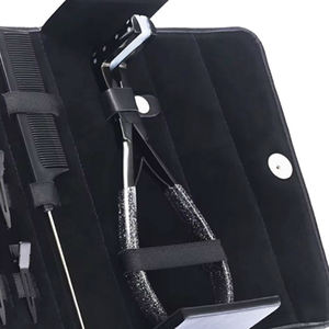 Kit d'outils de coiffure Micro Link avec aiguille à boucler, outil d'ouverture de perles, ciseaux fins, pinces de sectionnement et anneaux d'application - Product Image 3