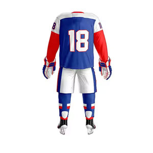 Uniformes de Hockey sobre Hielo de Último Diseño, 100% Poliéster, Duraderos, Ligeros, Personalizables, Hechos en Pakistán, Más Vendidos - Product Image 6