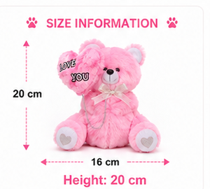 Oso de Peluche Rosa, Juguete de Peluche Suave de Velboa, Animal de Peluche Adorable, Cojín para Abrazar, Regalo Personalizado, OEM, Venta al Por Mayor - Product Image 2