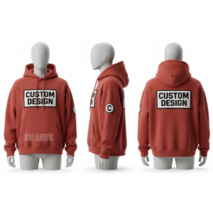Custom Design Dr Arifs Hooded <b>Sweatshirt</b> <b>Pink</b> Oversized Cotton Fleece Casual Autumn Wear Unisex Regular Fit - Product Image 6
