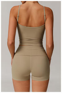 Top Deportivo Personalizado, Ecológico, Reciclado, con Relleno, Escote Profundo en V, Top Corto para Yoga y Fitness, Chaleco Deportivo Acolchado para Mujer - Product Image 2