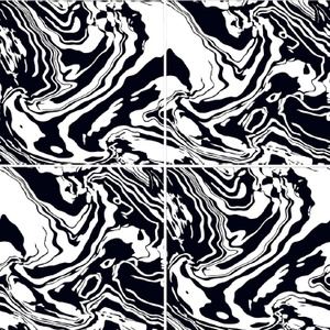 Azulejos de Pared de Cerámica con Efecto Mármol Blanco y Negro Modernos, Acabado Mate, Textura de Imitación de Piedra, 600x600 mm - Product Image 1