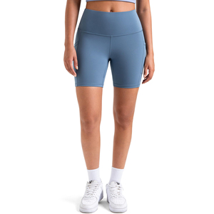 Pantalones cortos de yoga con spandex flexible para mujer - Product Image 1
