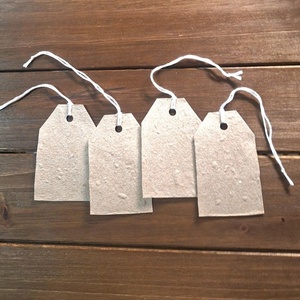 Etiquetas de Papel Hechas a Mano con Aspecto Natural para Empaques Ecológicos, Etiquetas con Borde Rústico para Eventos y Marca, Etiquetas Colgantes para Boutique 2026 - Product Image 1