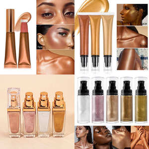 Iluminador Líquido para el Rostro, Gotas Brillantes, Maquillaje Fluido, 6 Colores para Fiestas, Novias, Cosmético Radiante - Product Image 3