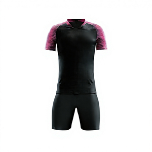 Mens Custom Soccer Jersey Summer Short Sleeve Front Design Quick Dry Heat Transfer Printed 100% Polyester Sportswear Jersey - Product Image 6