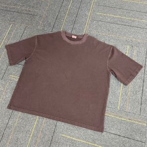 เสื้อยืดสตรีทแวร์ทรงบ็อกซี่ผ้าคอตตอนหนานุ่ม โอเวอร์ไซส์ สไตล์ลำลอง ลุคยูร์เบิ้น คอริบ  ผ้าฟอกสี  เสื้อเปล่าสำหรับงานสกรีน - Product Image 3