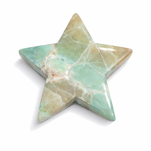 Pierre de Variscite Gravée en Forme d'Étoile, Idéale pour la Décoration, la Guérison, la Méditation, l'Énergie Reiki et le Feng Shui – Fournisseur en Gros - Product Image 1