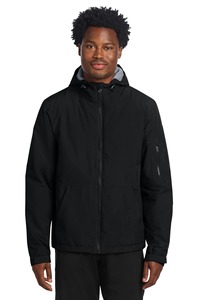 Veste à capuche personnalisée pour homme, imperméable, coupe-vent, doublée polaire, fermeture éclair intégrale, vêtements de sport d'extérieur, vert forêt, vente en gros - Product Image 4