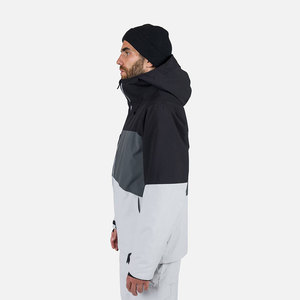 Factory Price Men's Color Blocking Hooded Softshell Jacket Winter Outdoor Camping & Hiking Waterproof Polyester Jacket - Product Image 6