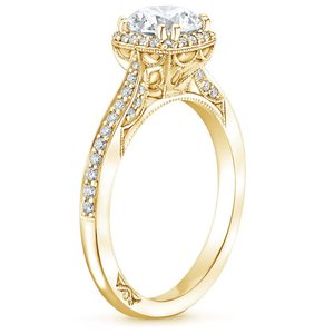 Bague en or brillant style diamant, pierre romantique, bague de fiançailles, bague de mariage pour femmes - Product Image 4