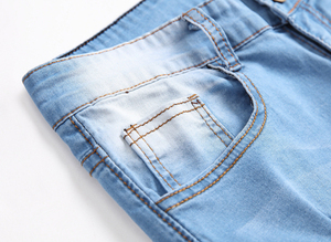Jeans de Mezclilla para Hombre de Alta Calidad, 100% Algodón, Corte Regular, Estilo Urbano, Precio de Venta, Pantalones Vaqueros para Hombre - Product Image 5