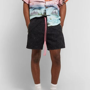 Shorts d'été 2026 de haute qualité pour hommes, 100% coton, personnalisables, style vintage déchiré, séchage rapide, pour le sport et le jogging - Product Image 3