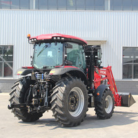 Tracteur agricole multifonctionnel CNCMC TT1004 100HP 4WD avec moteur pour travaux en verger, labour et opérations de transport
