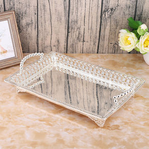 Laser Cut Design Serving Tray Platter for Table Premium Quality Hotel Coffee Serving Tray for Restaurants - Product Image 5
