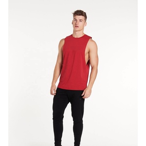 Débardeur d'entraînement 100% coton unisexe, débardeur de sport sans manches avec logo personnalisé, vêtements de sport pour hommes, grande taille - Product Image 5