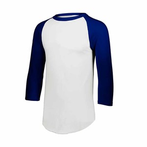 T-shirt Raglan Homme Personnalisé OEM à Manches Longues, Tee-shirt de Baseball Color Block, Coton Décontracté Streetwear Vente en Gros - Product Image 1