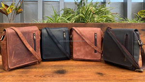 New Wholesale Luxury Full Grain Rustic Leather Quilted Shoulder <b>Bags</b> <b>for</b> <b>Men</b> Casual Office Crossbody Satchel Business <b>Work</b> <b>Bags</b> - Product Image 3