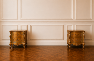 Colección de Muebles de Dormitorio Hechos a Mano a Medida, Cama King Size Más Vendida con Mesitas de Noche, Juego de Dormitorio de Diseño Antiguo - Product Image 3