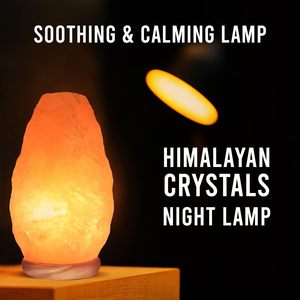 Lampe au sel rose de l'Himalaya de vente chaude avec base en bois purificateur d'air naturel sculpté à la main sel gemme raffiné emballé dans un sac - Product Image 4
