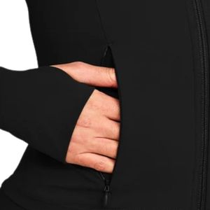 Women's Custom <b>Reflective</b> <b>Jacket</b> Lightweight Athletic Outerwear Full Zip Wind Resistant Sportswear for <b>Running</b> Gym Training - Product Image 6