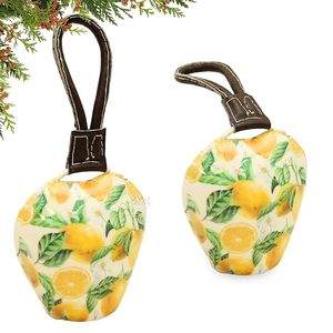 Adorno Navideño Colgante de Pared con Estampado de Limones, Decoración Textil con Forma Personalizada, Decoración de Interiores, Estilo Moderno - Product Image 1