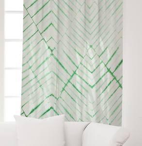 Rideau en coton imprimé tie-dye fait main, panneau décoratif pour fenêtre, idéal pour salon, hôtel, vente en gros, Inde - Product Image 4