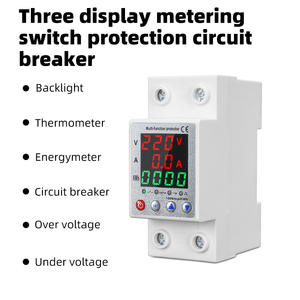Tpson Eenfasige 63a Din Rail Stroomenergiemeter <span class=keywords><strong>Meter</strong></span> En Voltmeter Slimme Digitale Display AC90-250V - Product Image 4