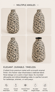Jarrón de Cerámica con Diseño Floral Moderno, Decoración de Mesa para el Hogar, Diseño de Interiores - Product Image 3