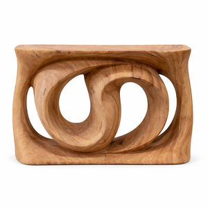 Mesa Consola Única de Madera Natural de Suar con Forma Orgánica Retorcida, Artesanía en Madera de Alta Calidad, Moderna para Entrada, Hotel, Sala de Estar - Product Image 2