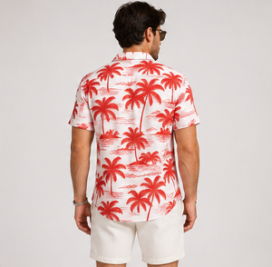 Chemises Hawaïennes Personnalisées en Gros pour Hommes – Coupe Ample, Boutonnées, Imprimées Tropicales, Manches Courtes – Tenue Décontractée Estivale pour la Plage - Product Image 6