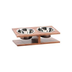 Gamelle pour chien en bois naturel, accessoire promotionnel pour animaux de compagnie - Product Image 5