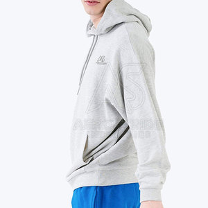 Sudadera con capucha de algodón estilo streetwear con tela transpirable, sudadera básica de algodón para colecciones de moda. - Product Image 4