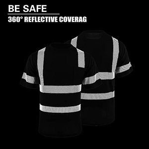 T-shirt de sécurité réfléchissant en polyester, facile à porter, personnalisable avec logo, directement de l'usine, pour fabricants de vêtements - Product Image 4