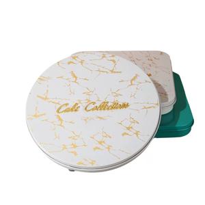 Caja Rígida de Papel para Perfume, Dulces, Galletas y Bizcochos, con Diseño Clásico de Lujo, con Relieve, Forro de Esponja, Cierre Magnético y Asa, para Regalo de Navidad - Product Image 3