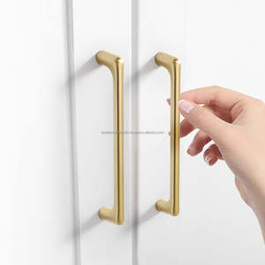 Tirador de metal pulido a mano de primera calidad para muebles elegantes, cajones y puertas de gabinetes - Product Image 6