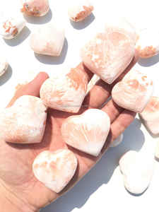 En gros Naturel Rose Scolecite Coeur Sculpté Cristal Semi-Précieux Pierre Précieuse pour Feng Shui Reiki Guérison Rare Artisanat - Product Image 3